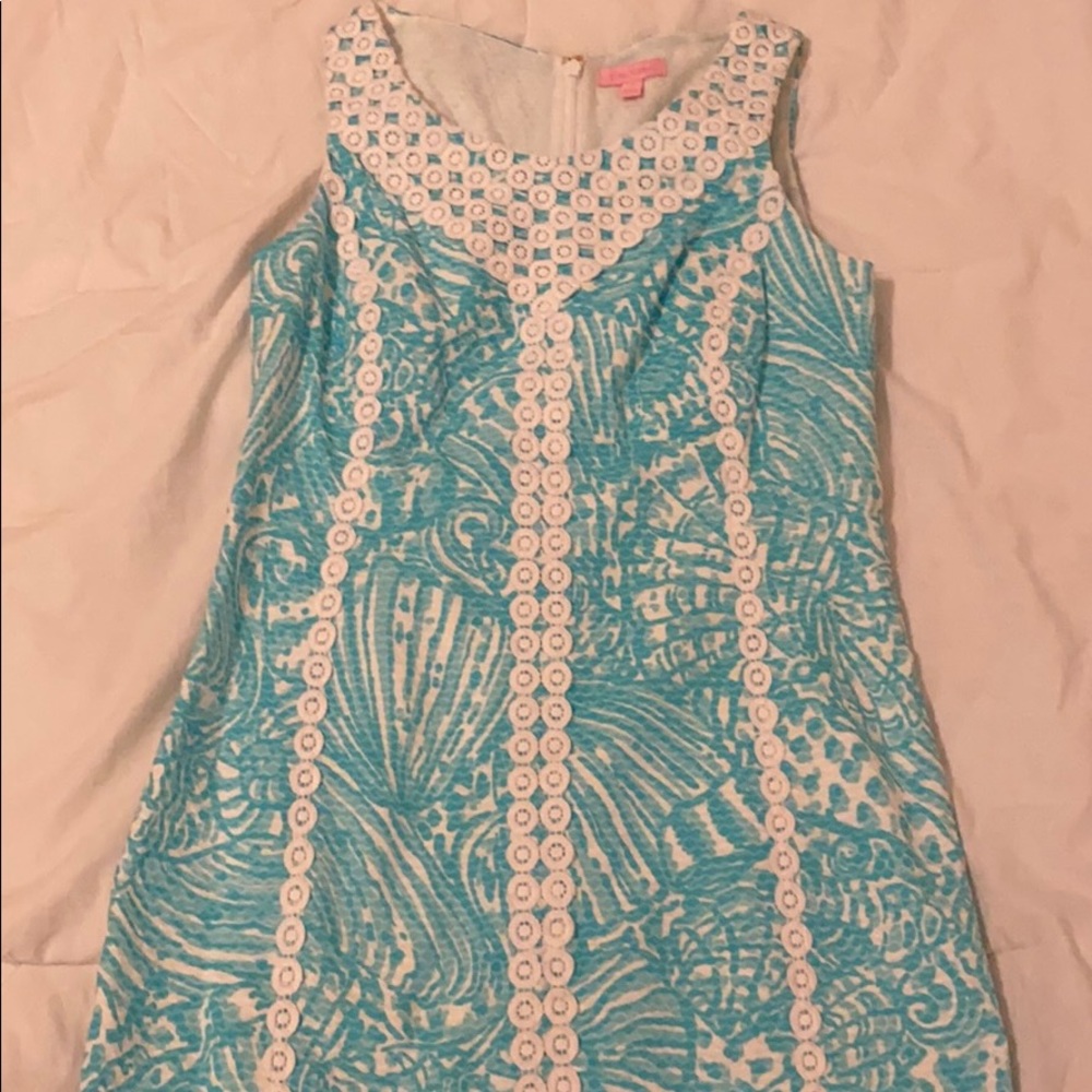 Blue A-line Lilly Pulitzer dress